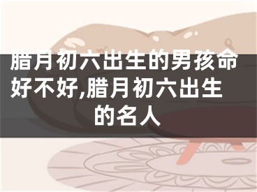 腊月初六出生的男孩命好不好,腊月初六出生的名人