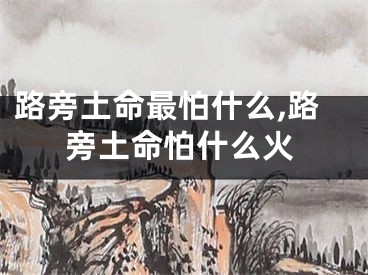路旁土命最怕什么,路旁土命怕什么火