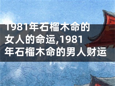1981年石榴木命的女人的命运,1981年石榴木命的男人财运