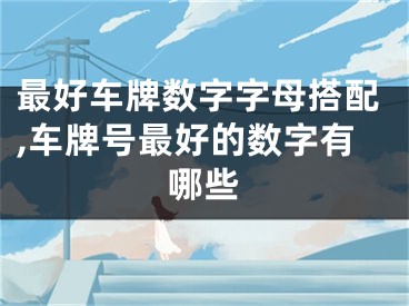 最好车牌数字字母搭配,车牌号最好的数字有哪些