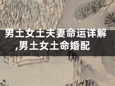 男土女土夫妻命运详解,男土女土命婚配