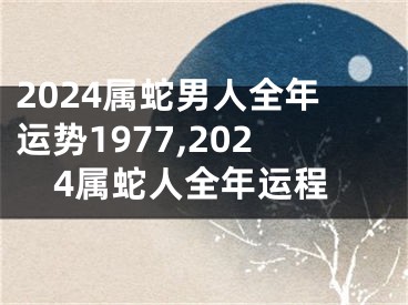 2024属蛇男人全年运势1977,2024属蛇人全年运程