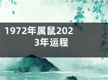 1972年属鼠2023年运程