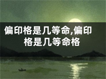 偏印格是几等命,偏印格是几等命格
