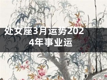 处女座3月运势2024年事业运