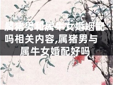 属猪男和属牛女婚姻配吗相关内容,属猪男与属牛女婚配好吗