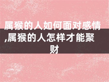 属猴的人如何面对感情,属猴的人怎样才能聚财
