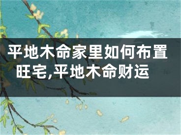 平地木命家里如何布置旺宅,平地木命财运
