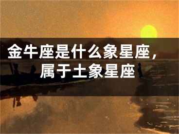 金牛座是什么象星座，属于土象星座