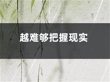 越难够把握现实