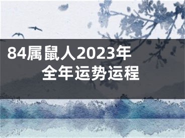 84属鼠人2023年全年运势运程