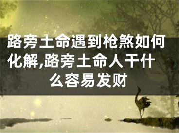 路旁土命遇到枪煞如何化解,路旁土命人干什么容易发财