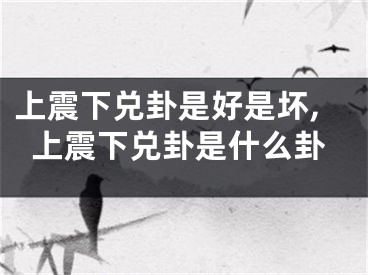 上震下兑卦是好是坏,上震下兑卦是什么卦