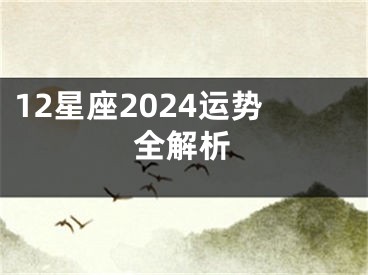 12星座2024运势全解析