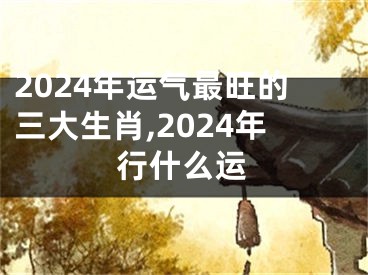 2024年运气最旺的三大生肖,2024年行什么运
