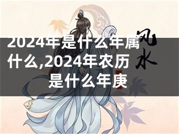 2024年是什么年属什么,2024年农历是什么年庚