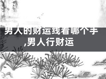 男人的财运线看哪个手,男人行财运