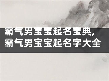 霸气男宝宝起名宝典,霸气男宝宝起名字大全