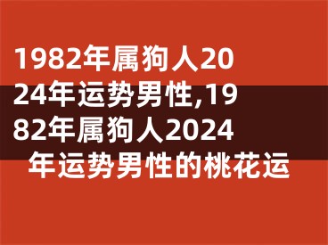 1982年属狗人2024年运势男性,1982年属狗人2024年运势男性的桃花运