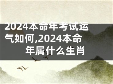 2024本命年考试运气如何,2024本命年属什么生肖