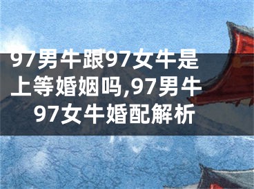 97男牛跟97女牛是上等婚姻吗,97男牛97女牛婚配解析