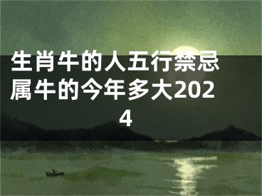 生肖牛的人五行禁忌 属牛的今年多大2024