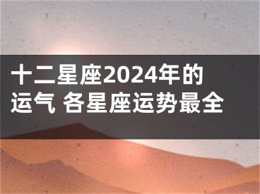 十二星座2024年的运气 各星座运势最全