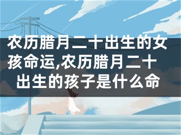 农历腊月二十出生的女孩命运,农历腊月二十出生的孩子是什么命