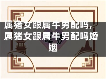 属猪女跟属牛男配吗,属猪女跟属牛男配吗婚姻