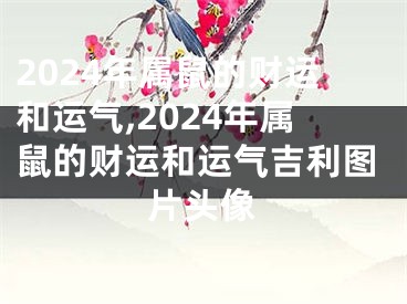 2024年属鼠的财运和运气,2024年属鼠的财运和运气吉利图片头像