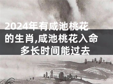 2024年有咸池桃花的生肖,咸池桃花入命多长时间能过去