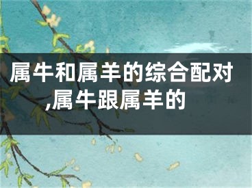 属牛和属羊的综合配对,属牛跟属羊的