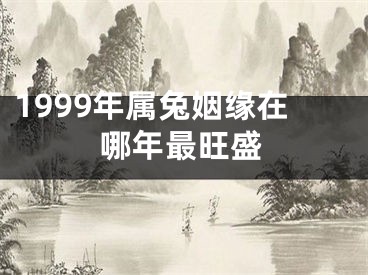 1999年属兔姻缘在哪年最旺盛