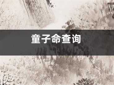 童子命查询