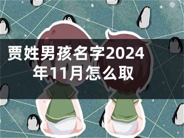 贾姓男孩名字2024年11月怎么取