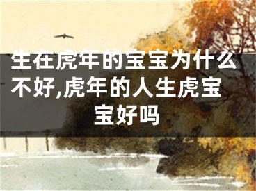 生在虎年的宝宝为什么不好,虎年的人生虎宝宝好吗