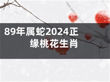 89年属蛇2024正缘桃花生肖