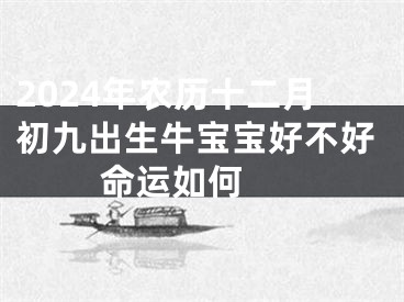 2024年农历十二月初九出生牛宝宝好不好 命运如何 