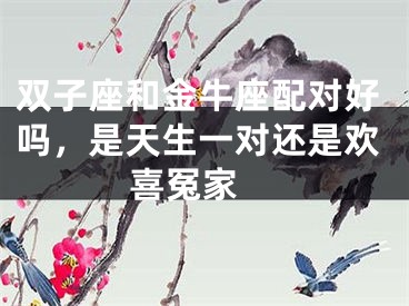 双子座和金牛座配对好吗，是天生一对还是欢喜冤家 