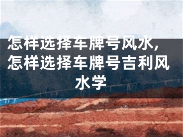 怎样选择车牌号风水,怎样选择车牌号吉利风水学