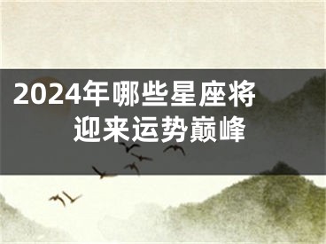 2024年哪些星座将迎来运势巅峰