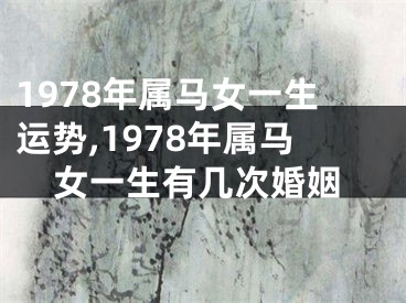 1978年属马女一生运势,1978年属马女一生有几次婚姻