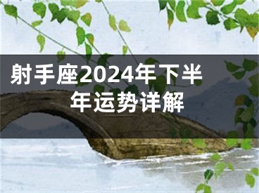 射手座2024年下半年运势详解