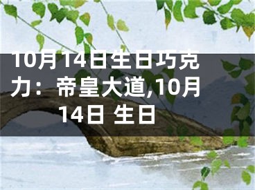 10月14日生日巧克力：帝皇大道,10月14日 生日