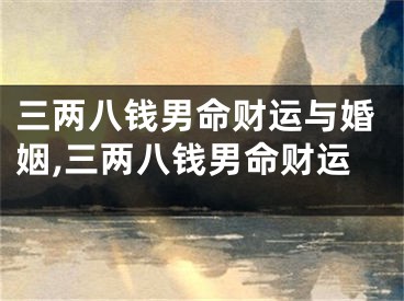 三两八钱男命财运与婚姻,三两八钱男命财运