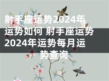 射手座运势2024年运势如何 射手座运势2024年运势每月运势查询