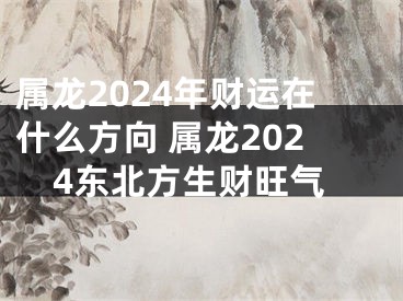 属龙2024年财运在什么方向 属龙2024东北方生财旺气