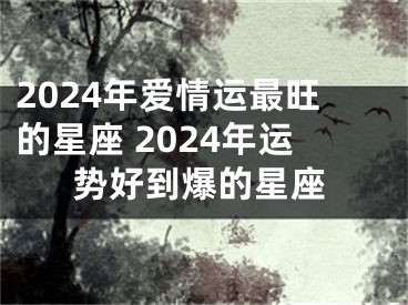 2024年爱情运最旺的星座 2024年运势好到爆的星座