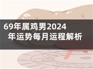 69年属鸡男2024年运势每月运程解析