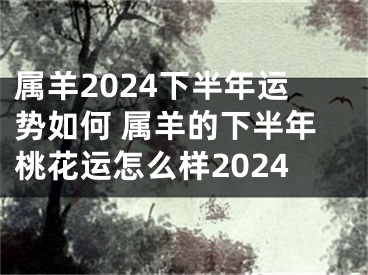 属羊2024下半年运势如何 属羊的下半年桃花运怎么样2024